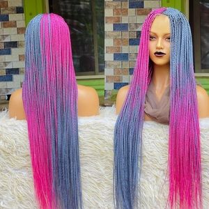 AFRICAN BRAIDED TRENDING COLORS CLOSURE WIGS